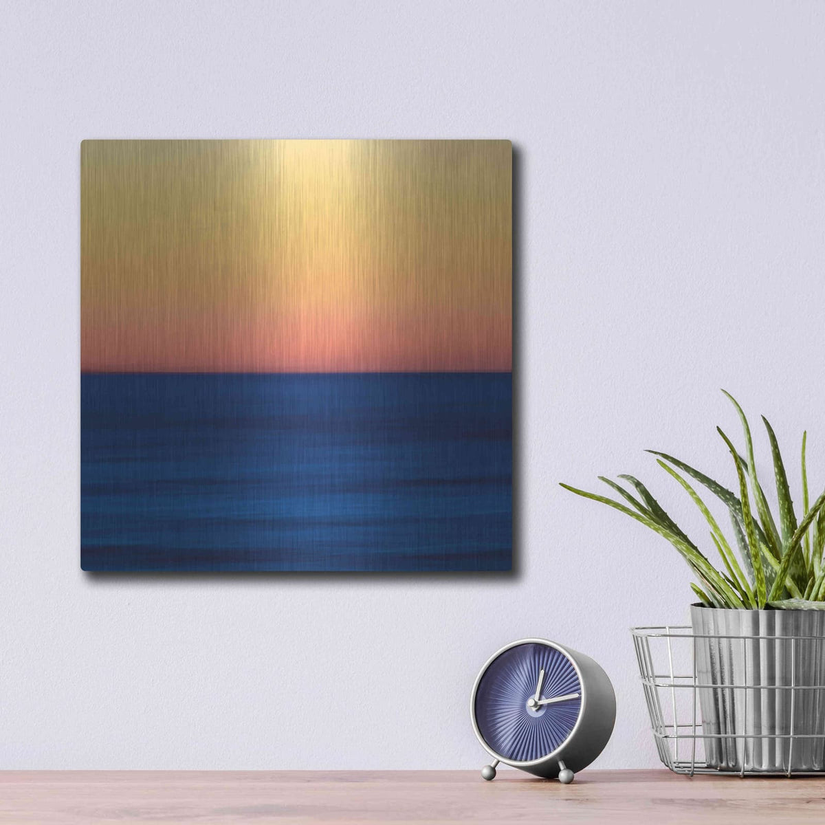 'Fire Water' by Kathrine Gendreau – Metal Wall Art, 12x12 room view