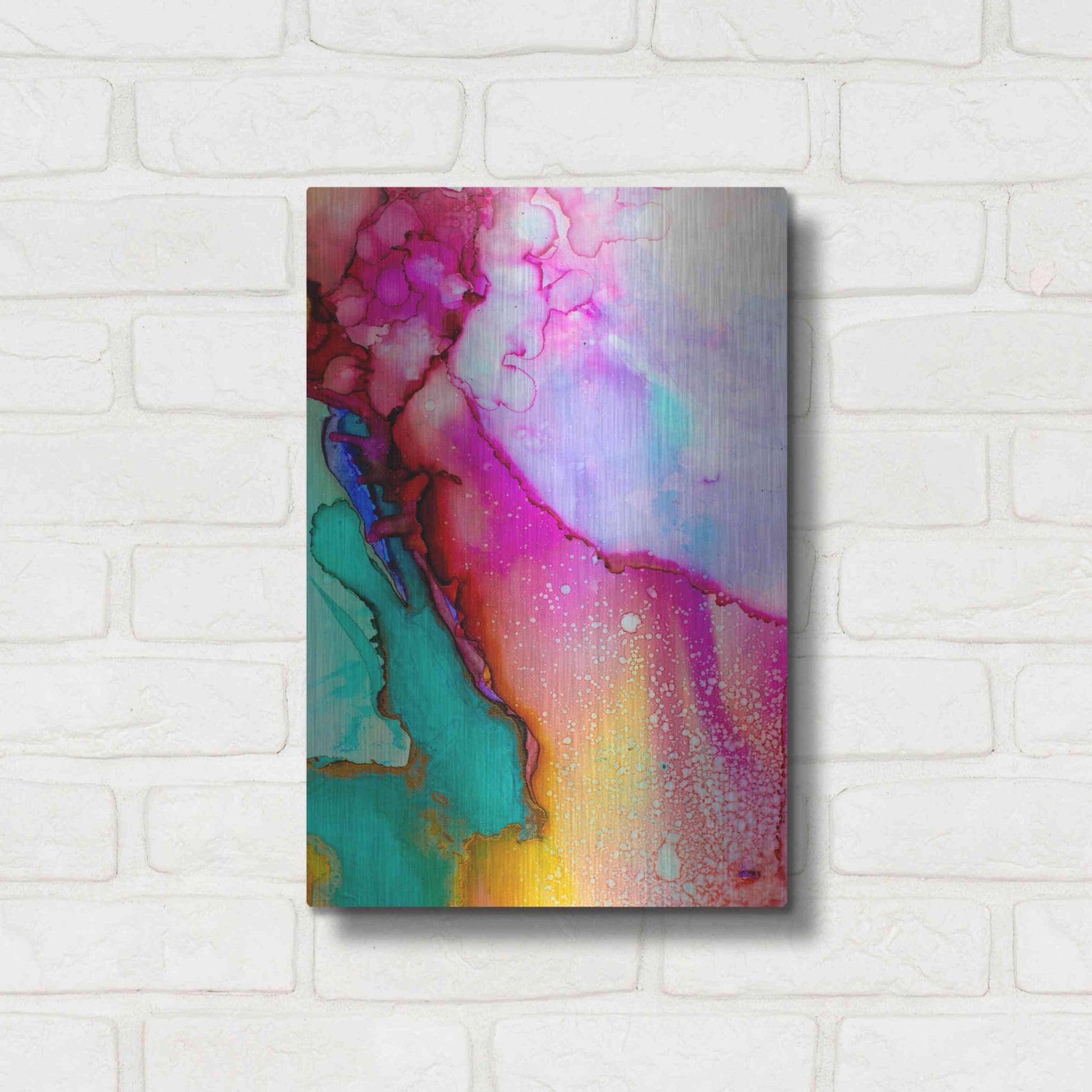 Luxe Metal Art 'Boil Over' by Luxe Portfolio, Metal Wall Art,12x16