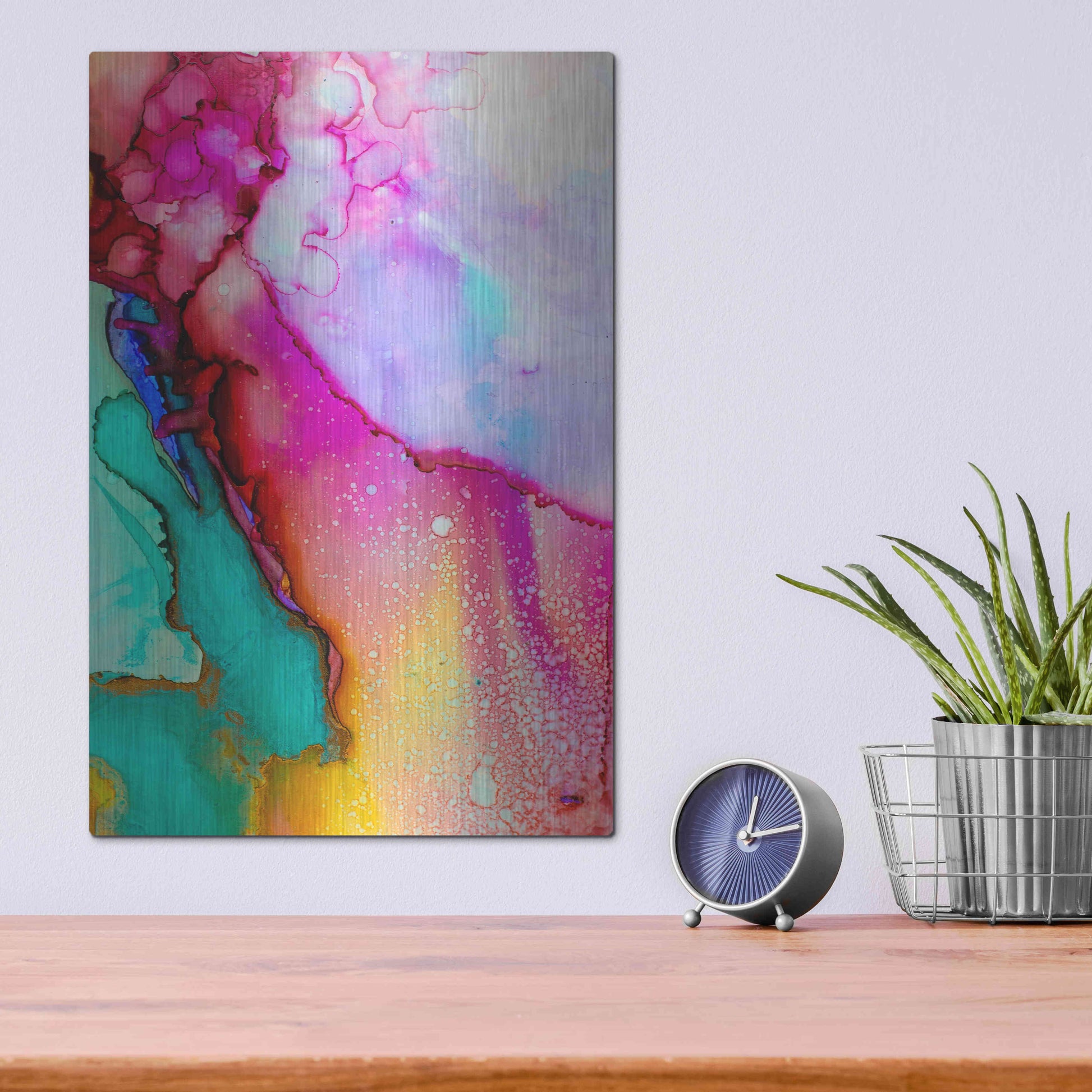 Luxe Metal Art 'Boil Over' by Luxe Portfolio, Metal Wall Art,12x16