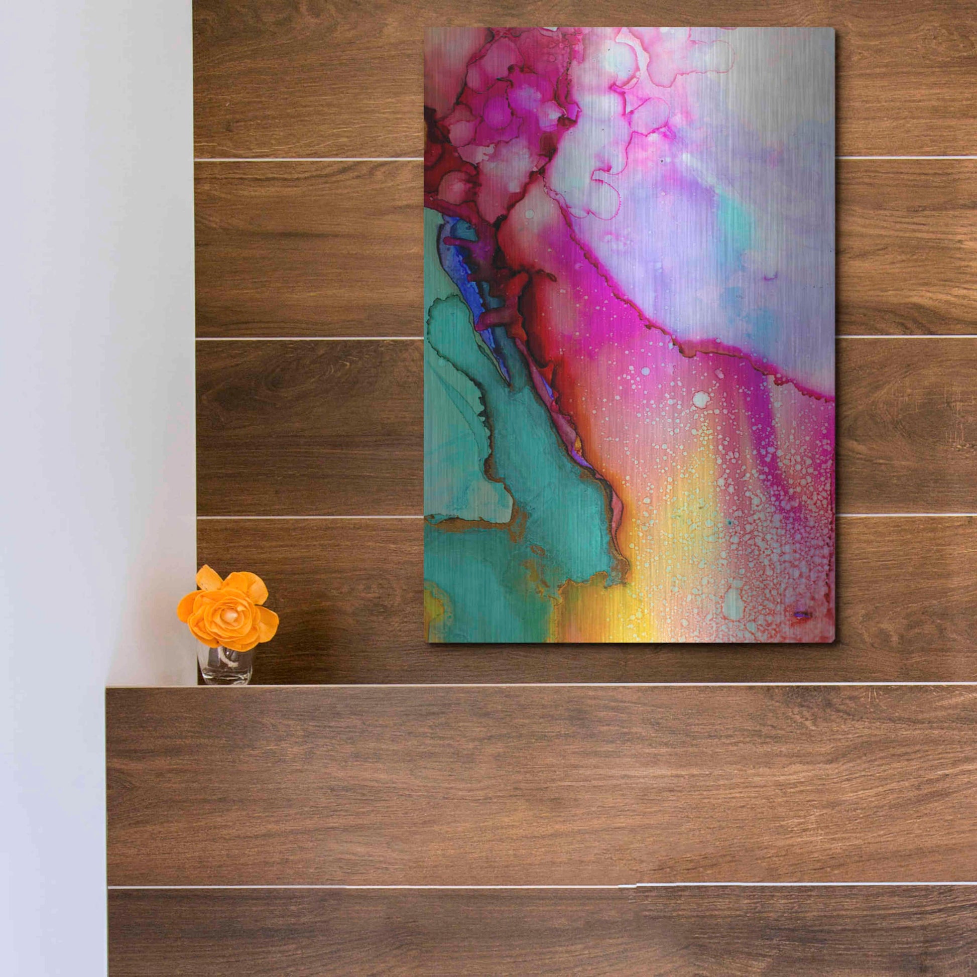 Luxe Metal Art 'Boil Over' by Luxe Portfolio, Metal Wall Art,12x16