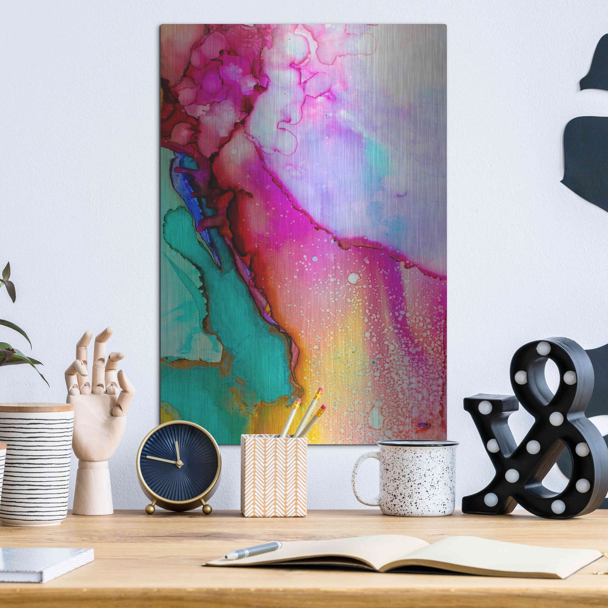 Luxe Metal Art 'Boil Over' by Luxe Portfolio, Metal Wall Art,12x16