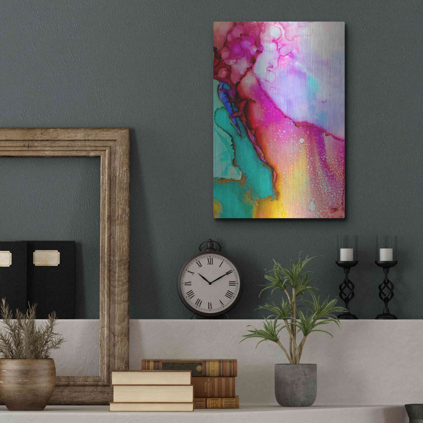 Luxe Metal Art 'Boil Over' by Luxe Portfolio, Metal Wall Art,12x16