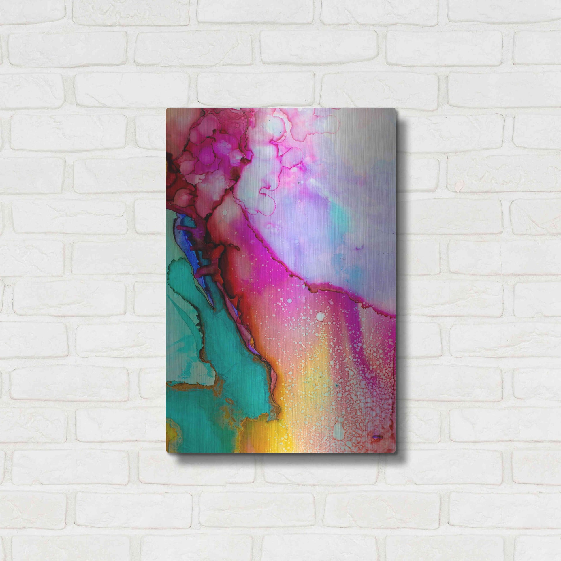 Luxe Metal Art 'Boil Over' by Luxe Portfolio, Metal Wall Art,16x24