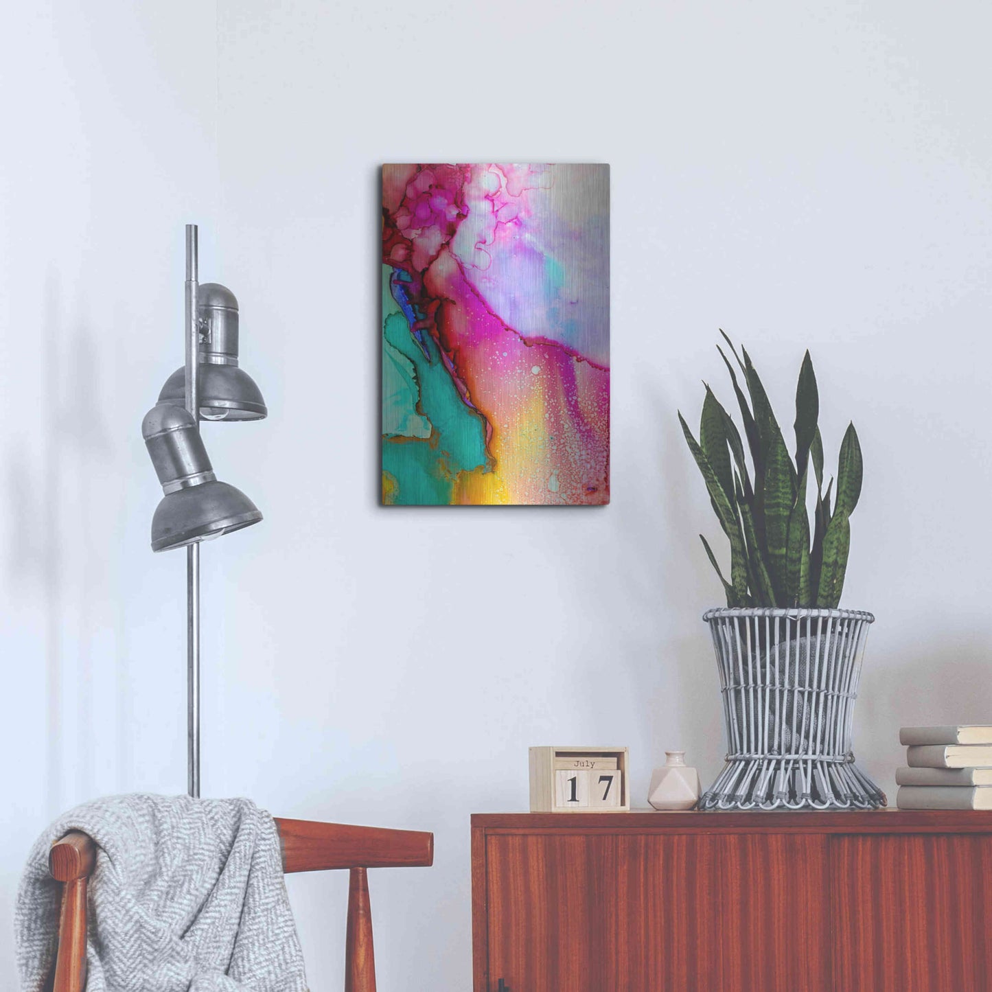 Luxe Metal Art 'Boil Over' by Luxe Portfolio, Metal Wall Art,16x24