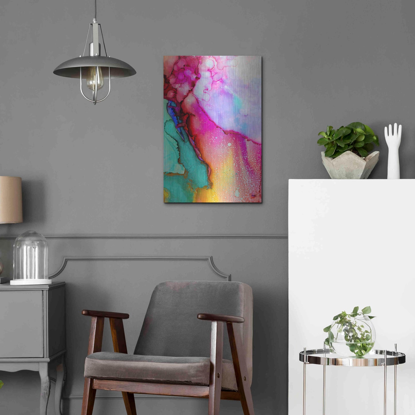 Luxe Metal Art 'Boil Over' by Luxe Portfolio, Metal Wall Art,16x24