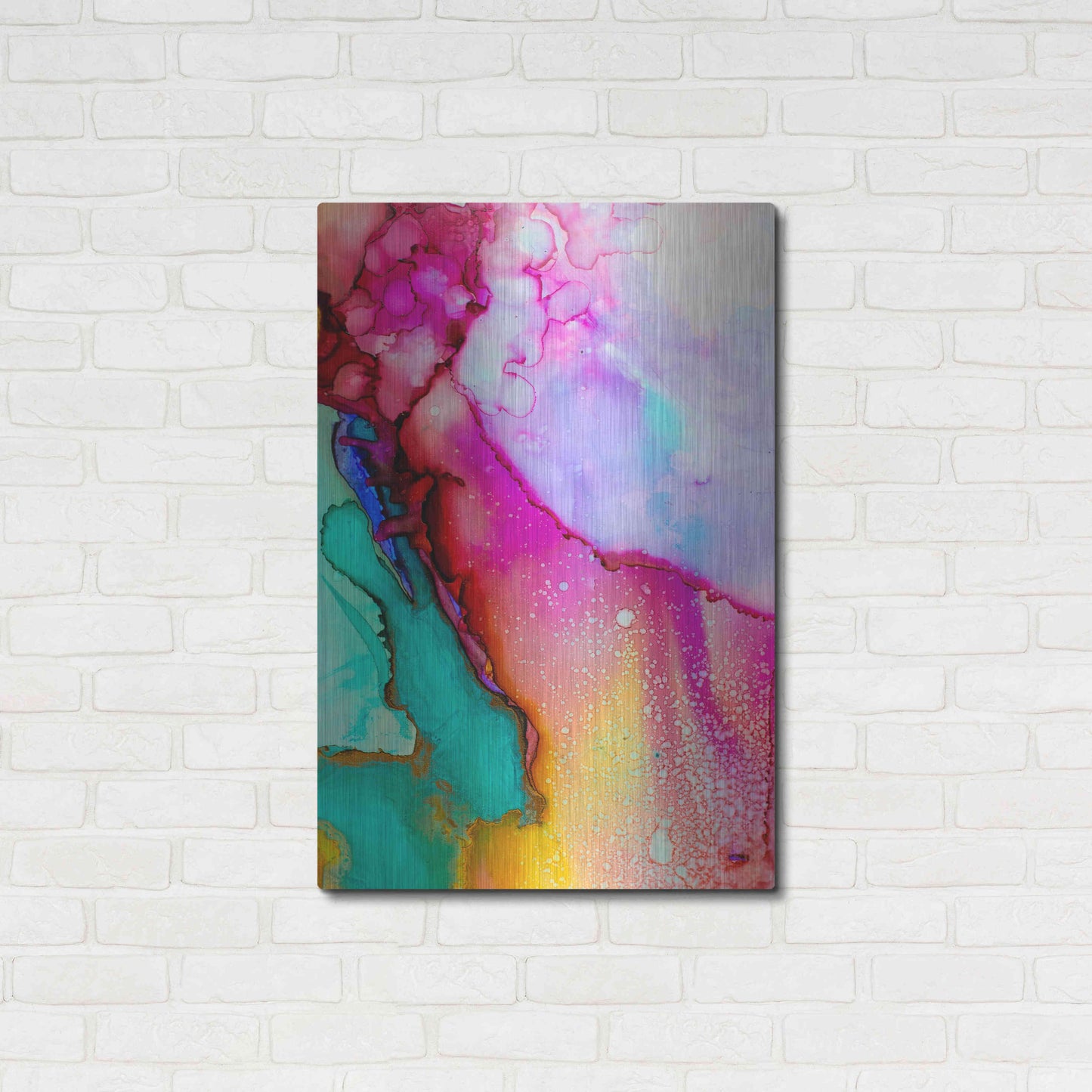 Luxe Metal Art 'Boil Over' by Luxe Portfolio, Metal Wall Art,24x36