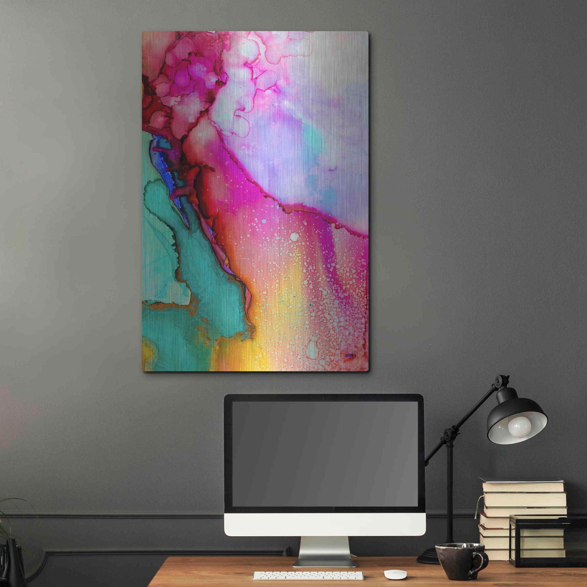 Luxe Metal Art 'Boil Over' by Luxe Portfolio, Metal Wall Art,24x36