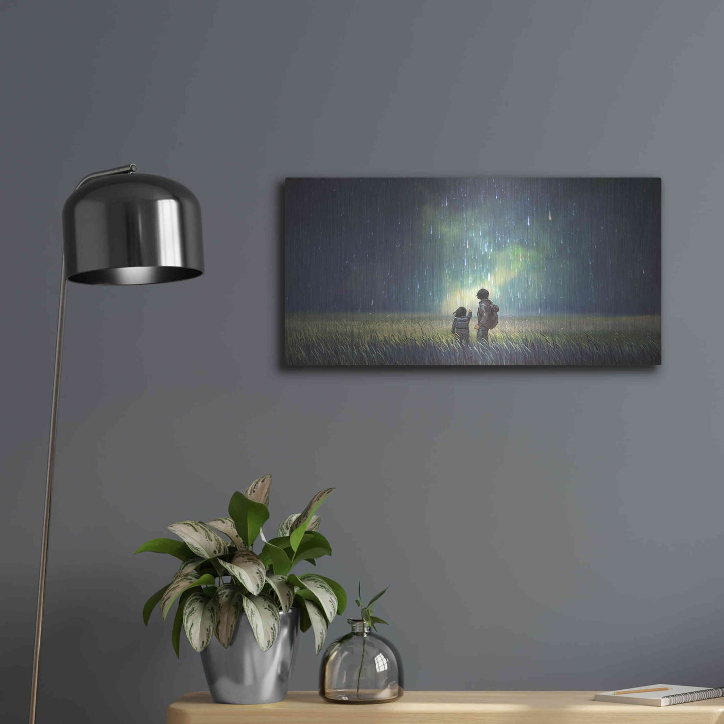 Luxe Metal Art 'Curious Mind' by Luxe Portfolio, Metal Wall Art,24x12