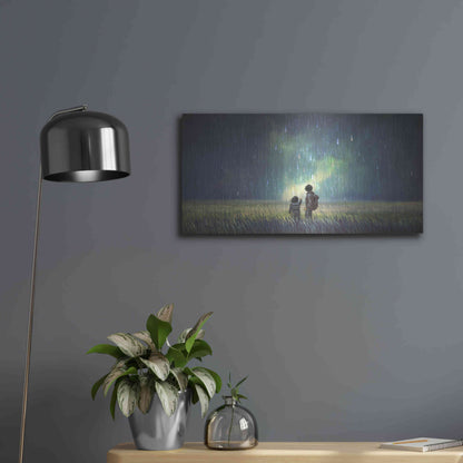 Luxe Metal Art 'Curious Mind' by Luxe Portfolio, Metal Wall Art,24x12