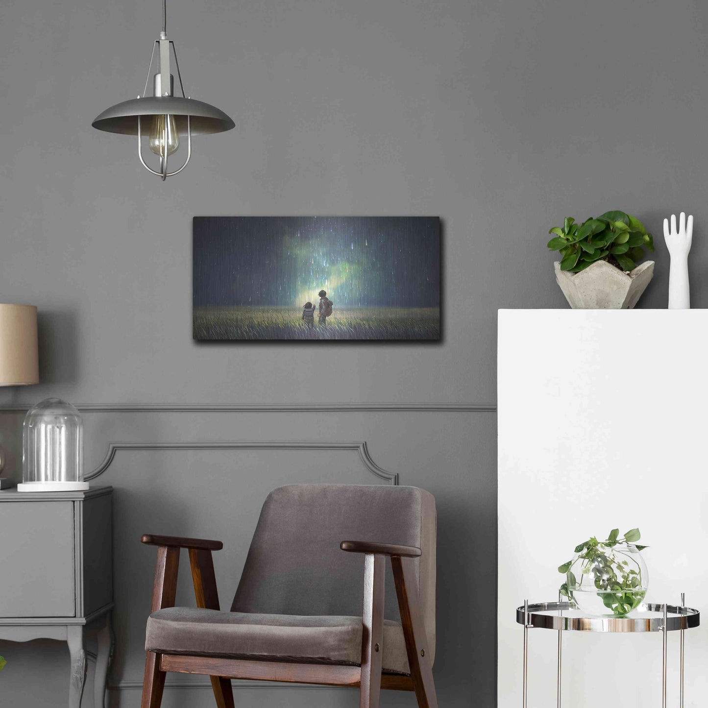 Luxe Metal Art 'Curious Mind' by Luxe Portfolio, Metal Wall Art,24x12