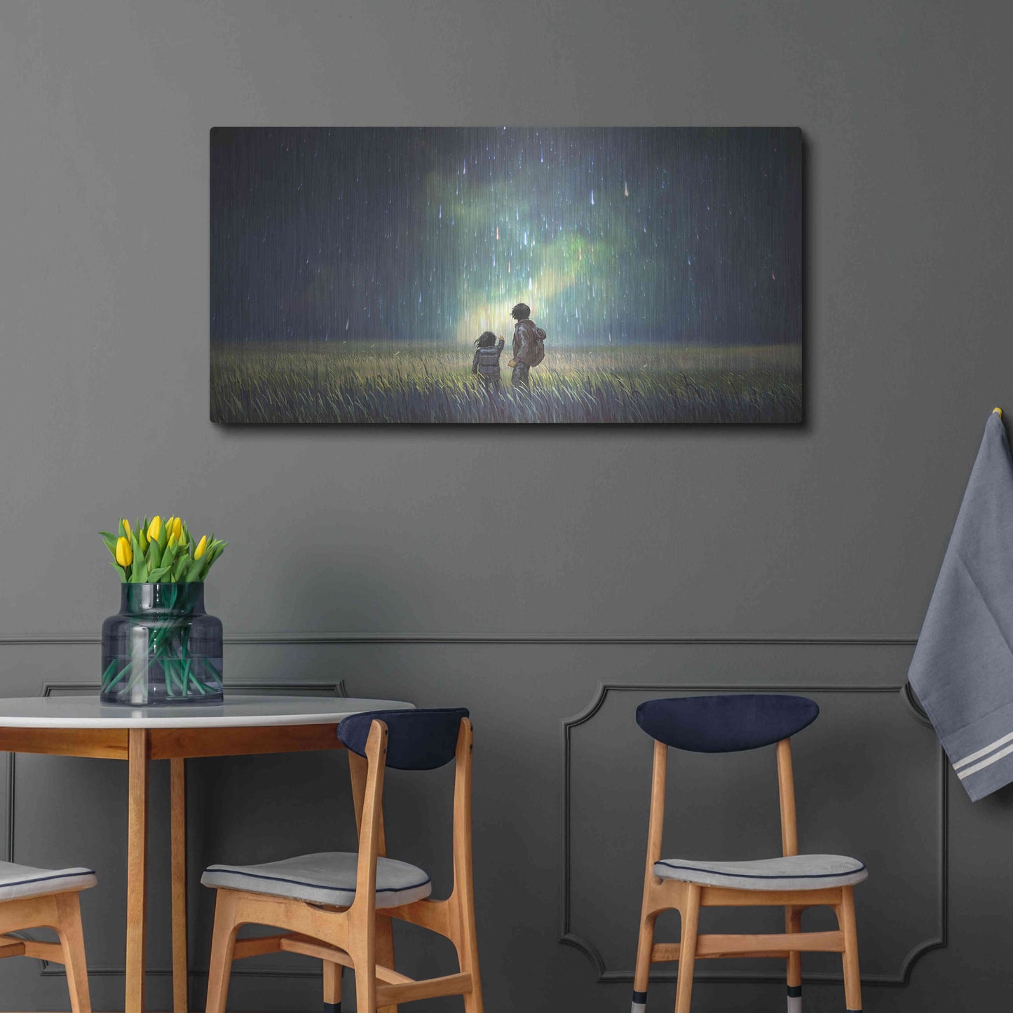 Luxe Metal Art 'Curious Mind' by Luxe Portfolio, Metal Wall Art,48x24