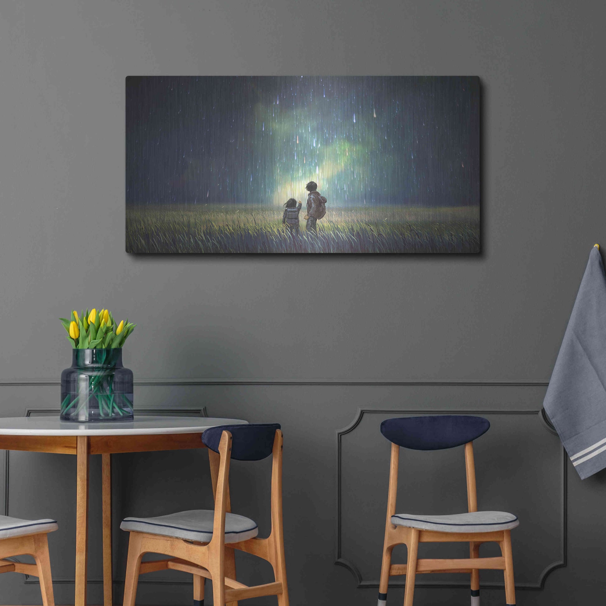 Luxe Metal Art 'Curious Mind' by Luxe Portfolio, Metal Wall Art,48x24