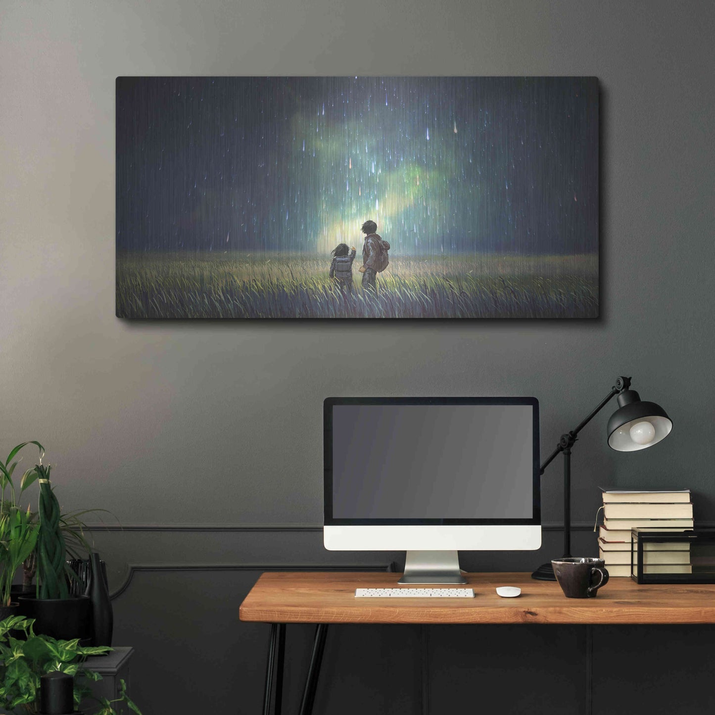 Luxe Metal Art 'Curious Mind' by Luxe Portfolio, Metal Wall Art,48x24