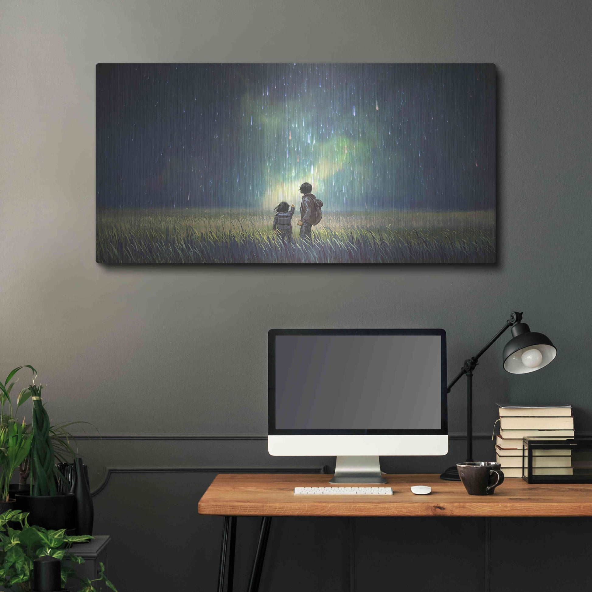 Luxe Metal Art 'Curious Mind' by Luxe Portfolio, Metal Wall Art,48x24