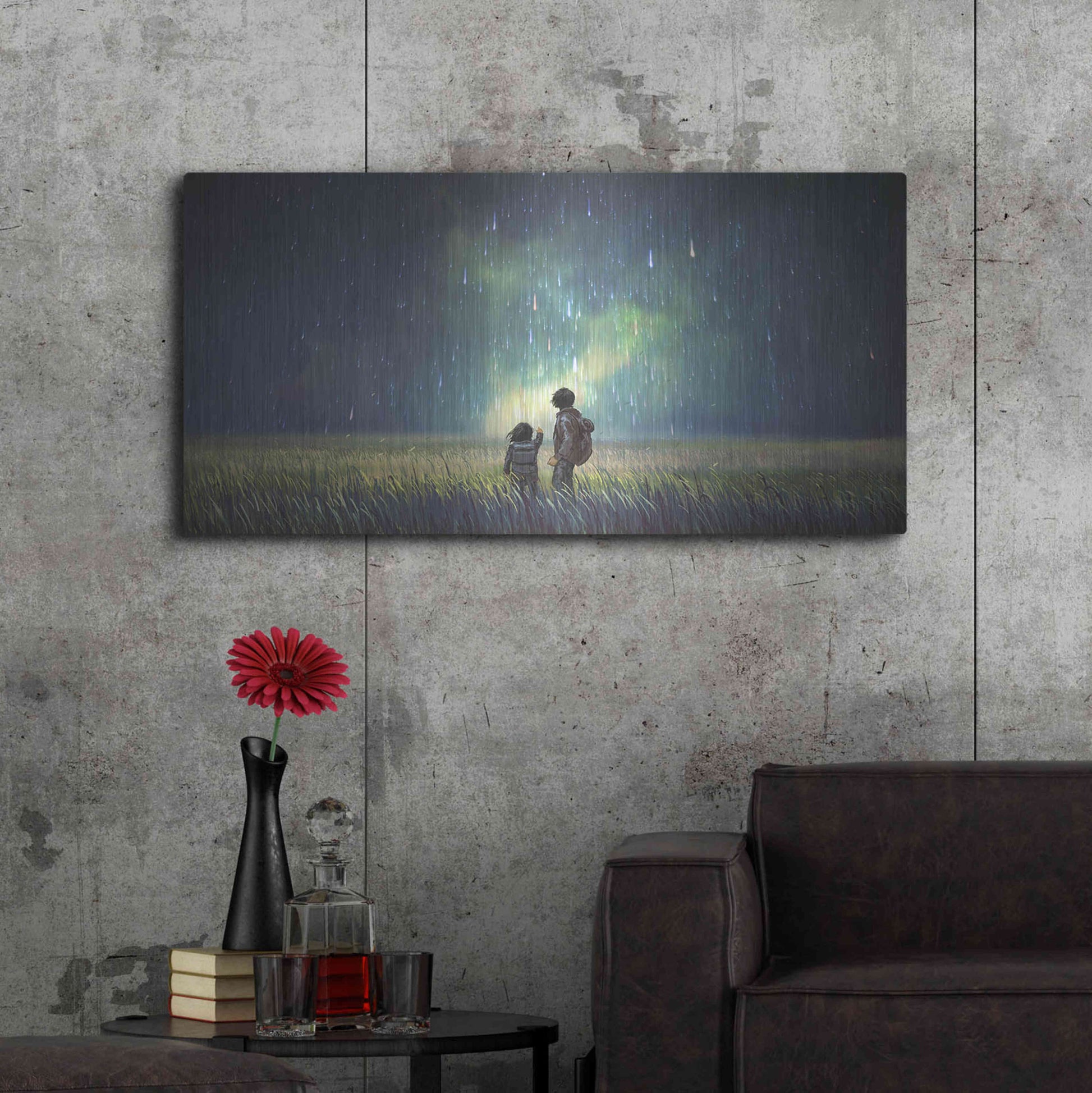 Luxe Metal Art 'Curious Mind' by Luxe Portfolio, Metal Wall Art,48x24