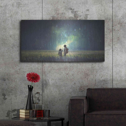 Luxe Metal Art 'Curious Mind' by Luxe Portfolio, Metal Wall Art,48x24