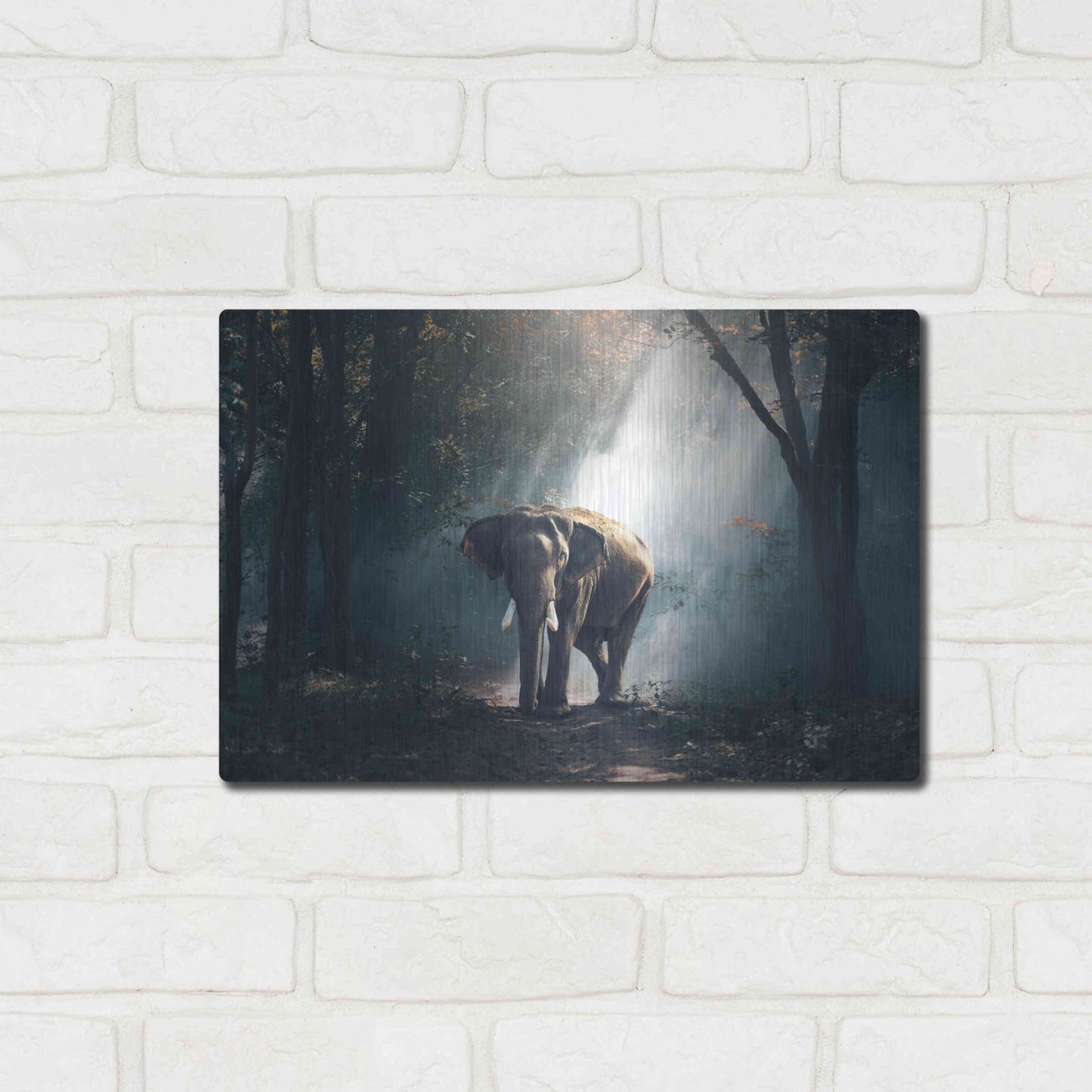 Luxe Metal Art 'Elephant' by Luxe Portfolio, Metal Wall Art,16x12