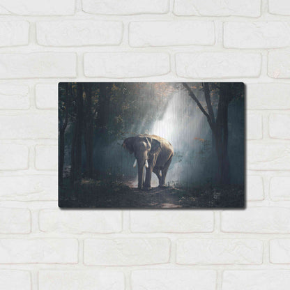 Luxe Metal Art 'Elephant' by Luxe Portfolio, Metal Wall Art,16x12