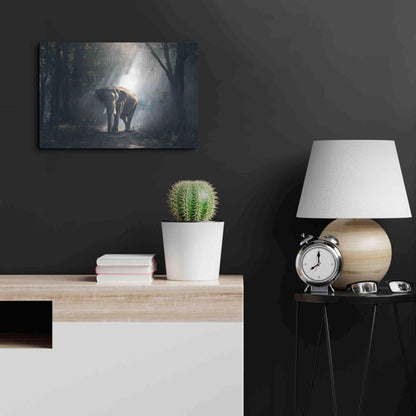 Luxe Metal Art 'Elephant' by Luxe Portfolio, Metal Wall Art,24x16