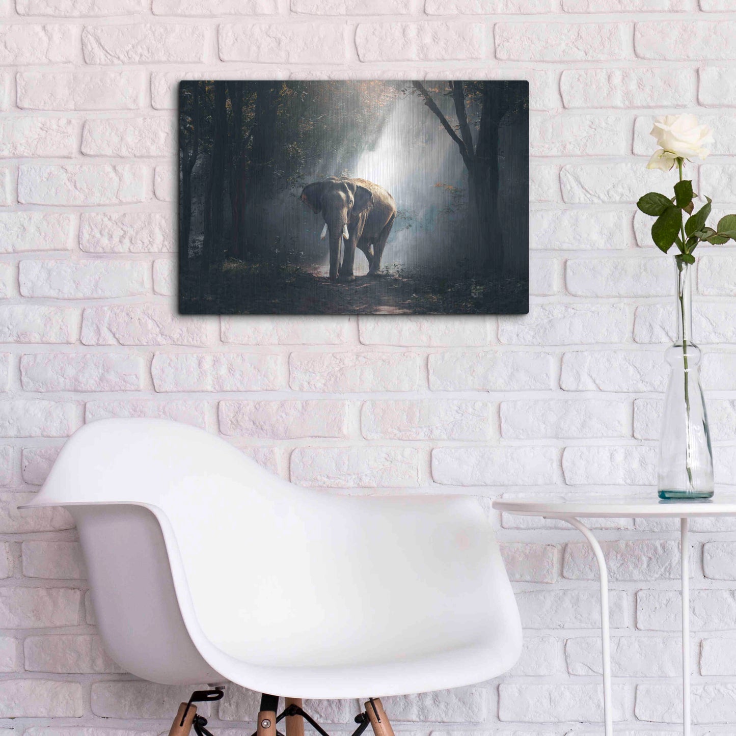 Luxe Metal Art 'Elephant' by Luxe Portfolio, Metal Wall Art,24x16