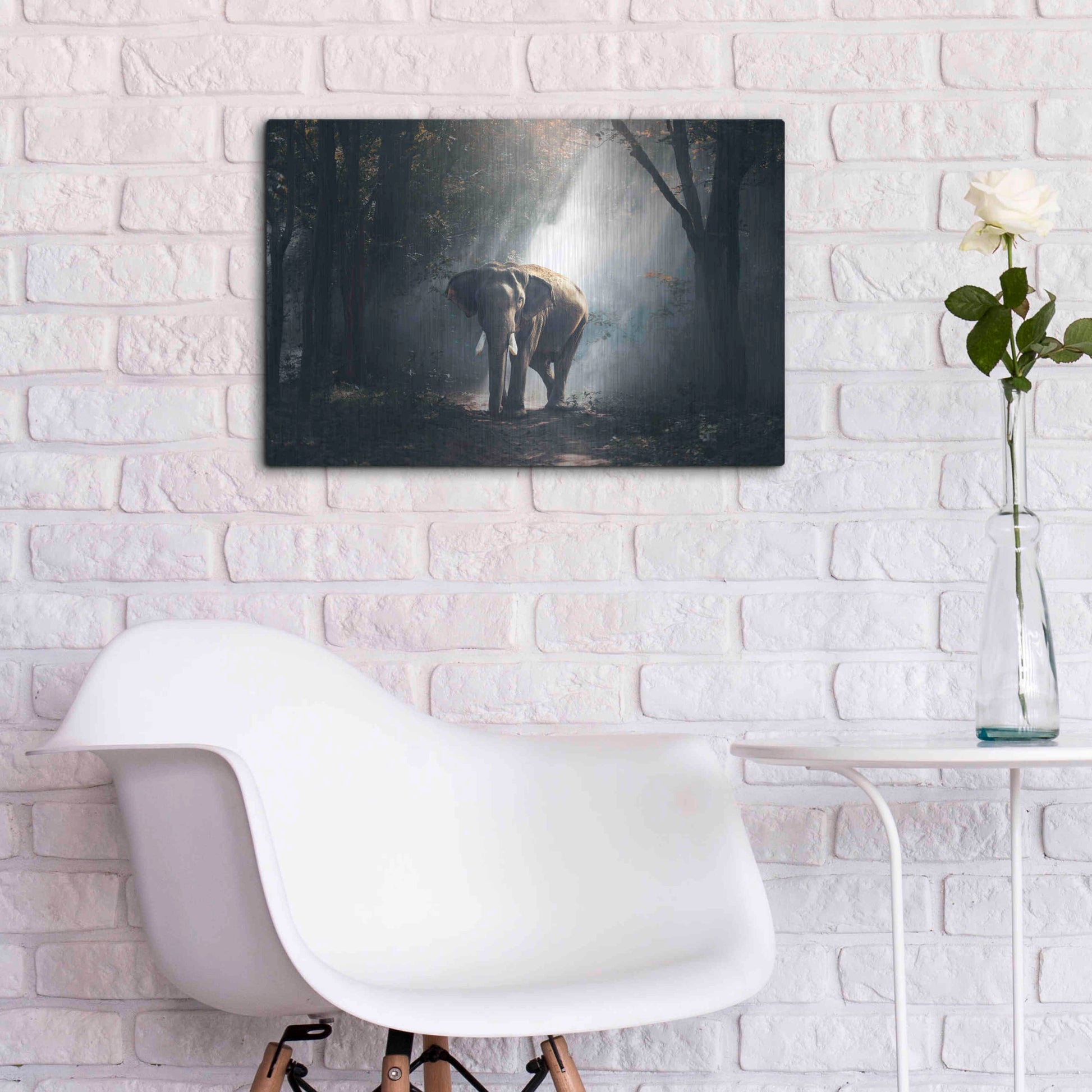 Luxe Metal Art 'Elephant' by Luxe Portfolio, Metal Wall Art,24x16