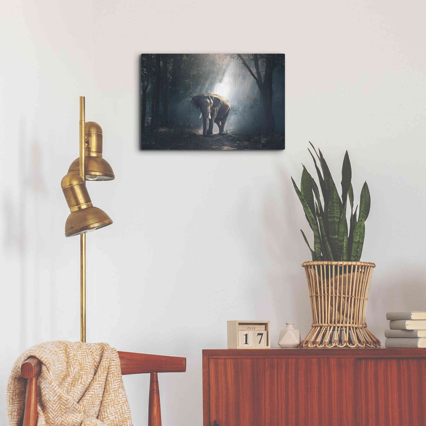 Luxe Metal Art 'Elephant' by Luxe Portfolio, Metal Wall Art,24x16
