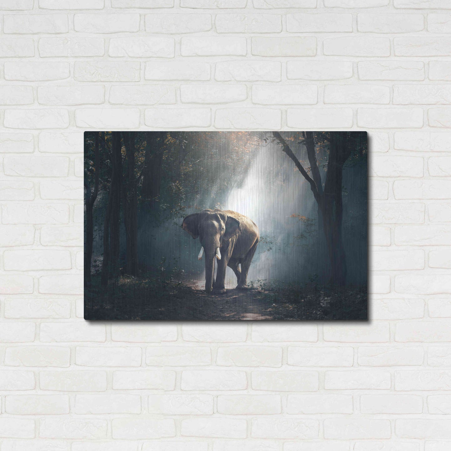 Luxe Metal Art 'Elephant' by Luxe Portfolio, Metal Wall Art,36x24