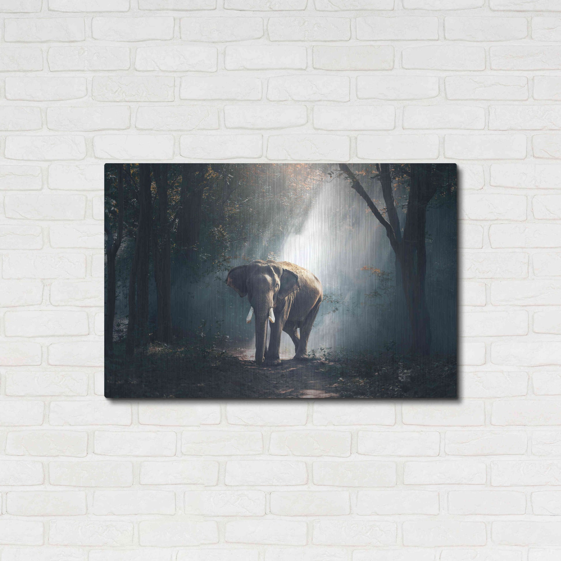 Luxe Metal Art 'Elephant' by Luxe Portfolio, Metal Wall Art,36x24