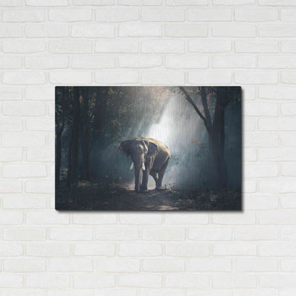 Luxe Metal Art 'Elephant' by Luxe Portfolio, Metal Wall Art,36x24