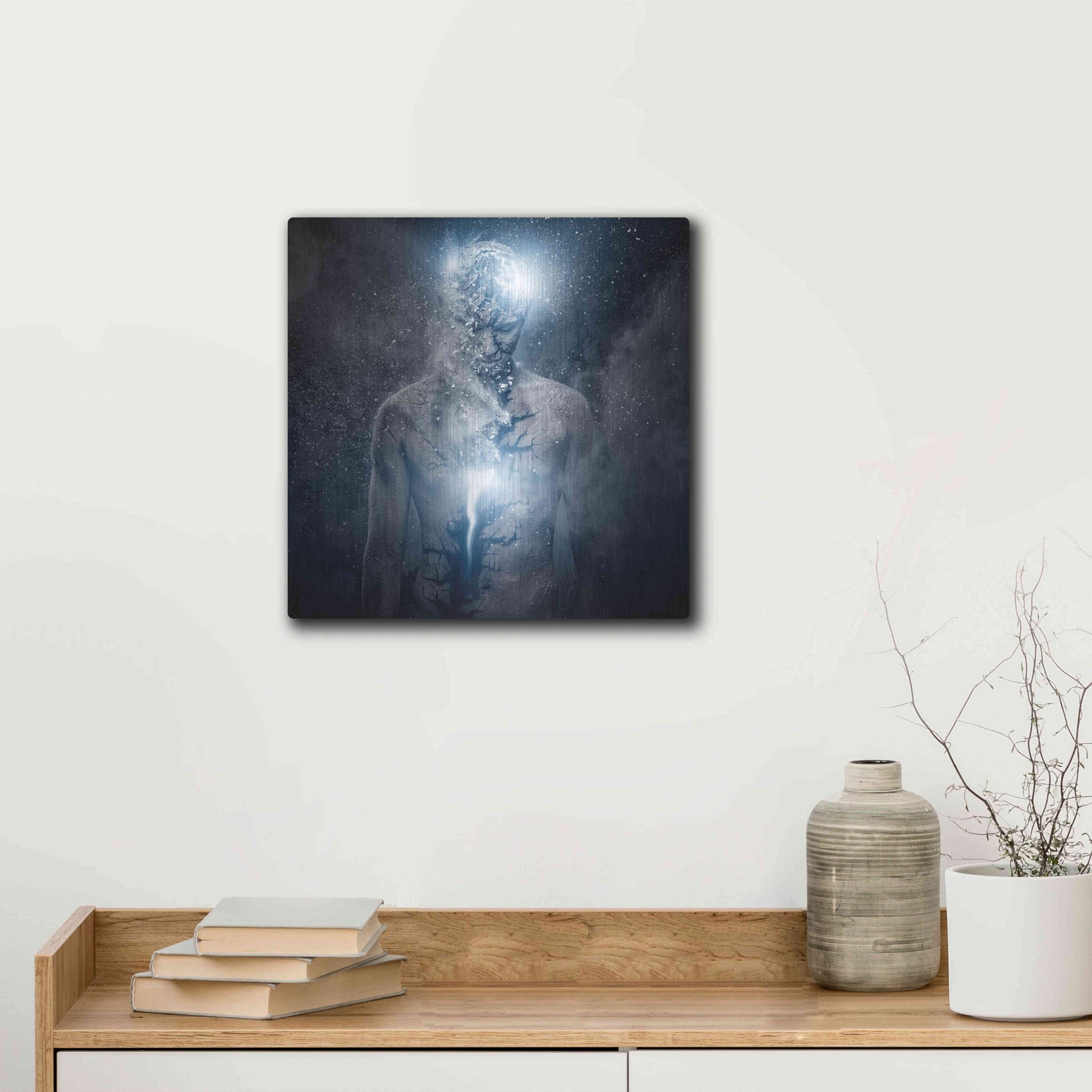 Luxe Metal Art 'Fleeing Of The Soul' by Luxe Portfolio, Metal Wall Art,12x12