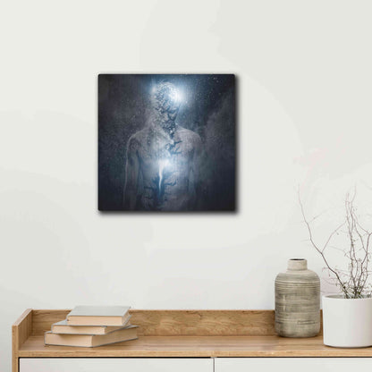 Luxe Metal Art 'Fleeing Of The Soul' by Luxe Portfolio, Metal Wall Art,12x12