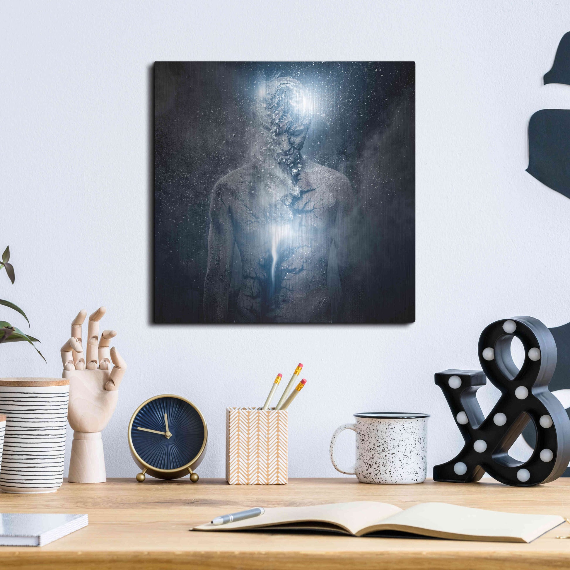 Luxe Metal Art 'Fleeing Of The Soul' by Luxe Portfolio, Metal Wall Art,12x12