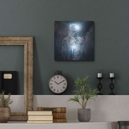 Luxe Metal Art 'Fleeing Of The Soul' by Luxe Portfolio, Metal Wall Art,12x12