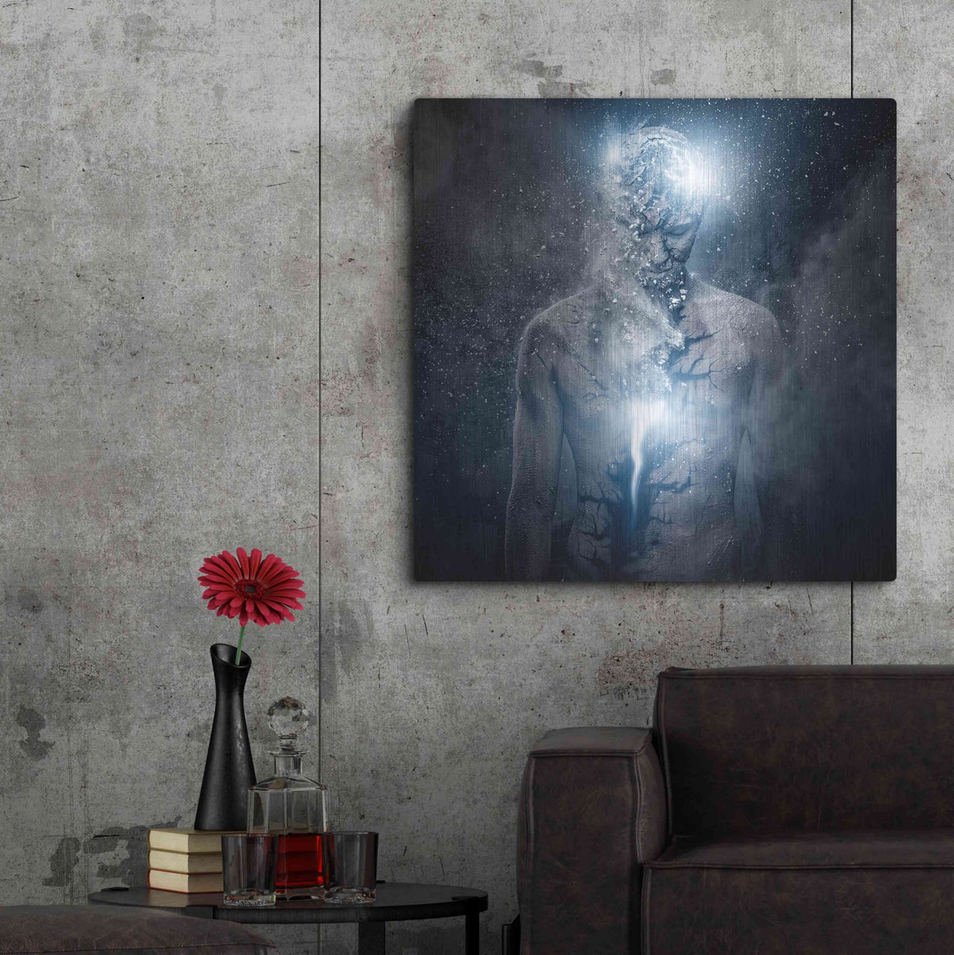 Luxe Metal Art 'Fleeing Of The Soul' by Luxe Portfolio, Metal Wall Art,36x36