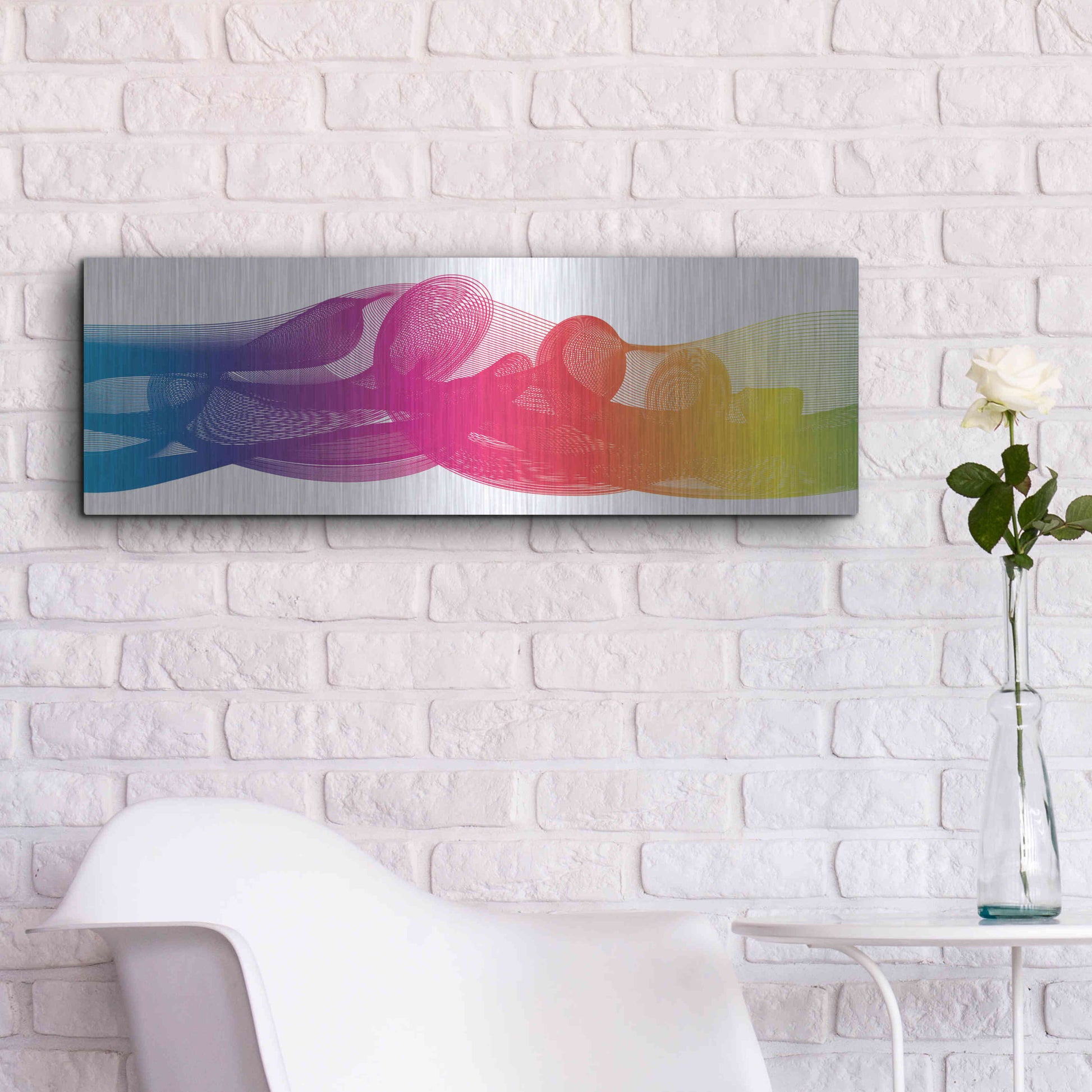 Luxe Metal Art 'Hyperloop' by Luxe Portfolio, Metal Wall Art,36x12