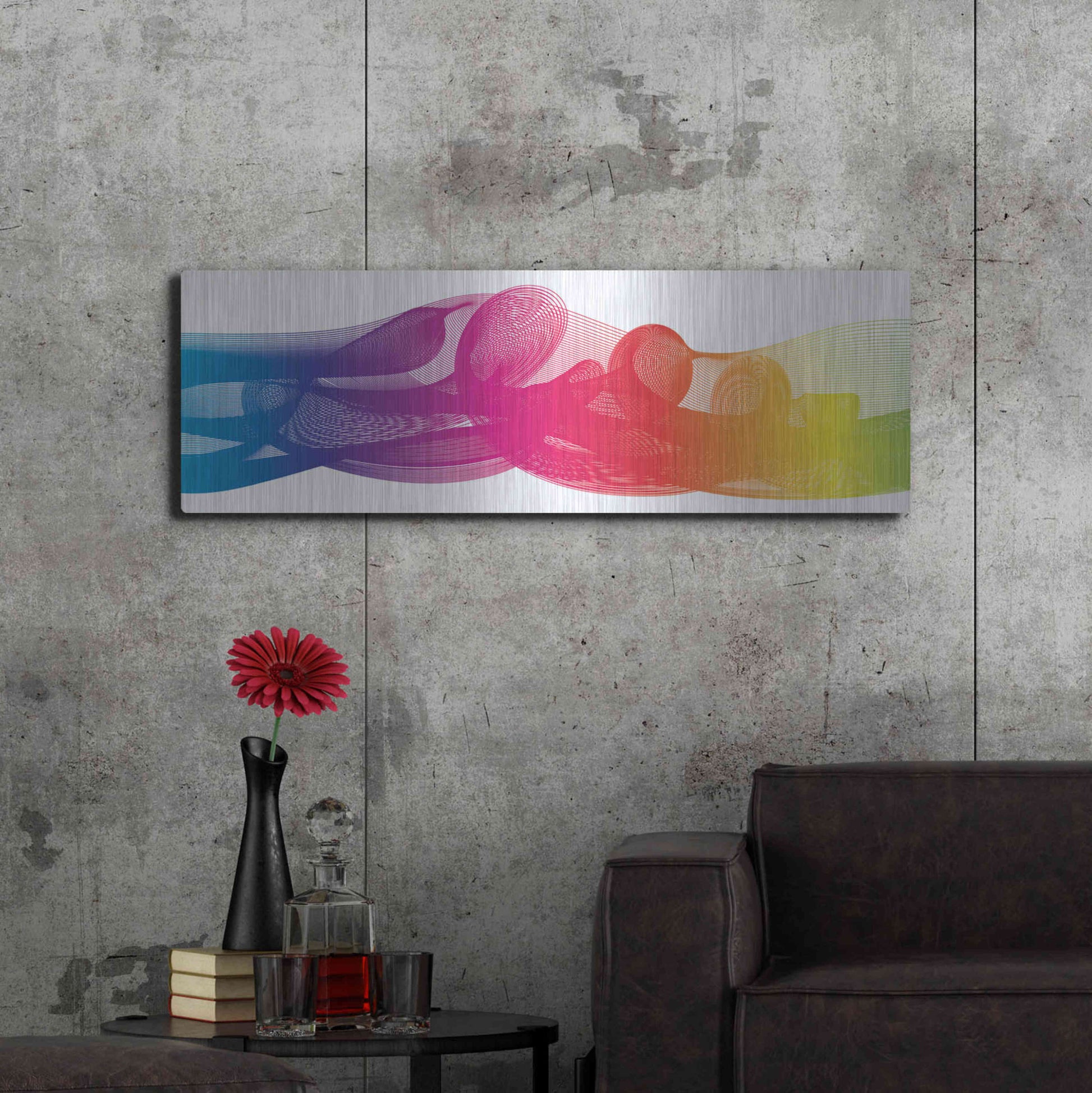 Luxe Metal Art 'Hyperloop' by Luxe Portfolio, Metal Wall Art,48x16