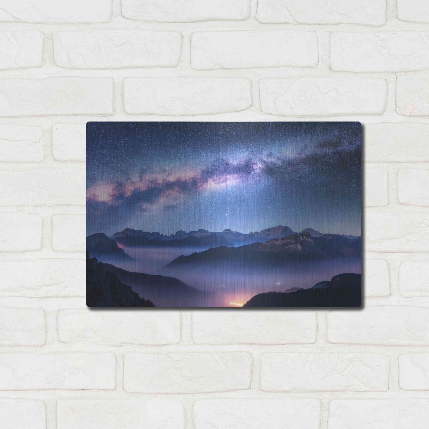 Luxe Metal Art 'Inside The Milky Way' by Luxe Portfolio, Metal Wall Art,16x12