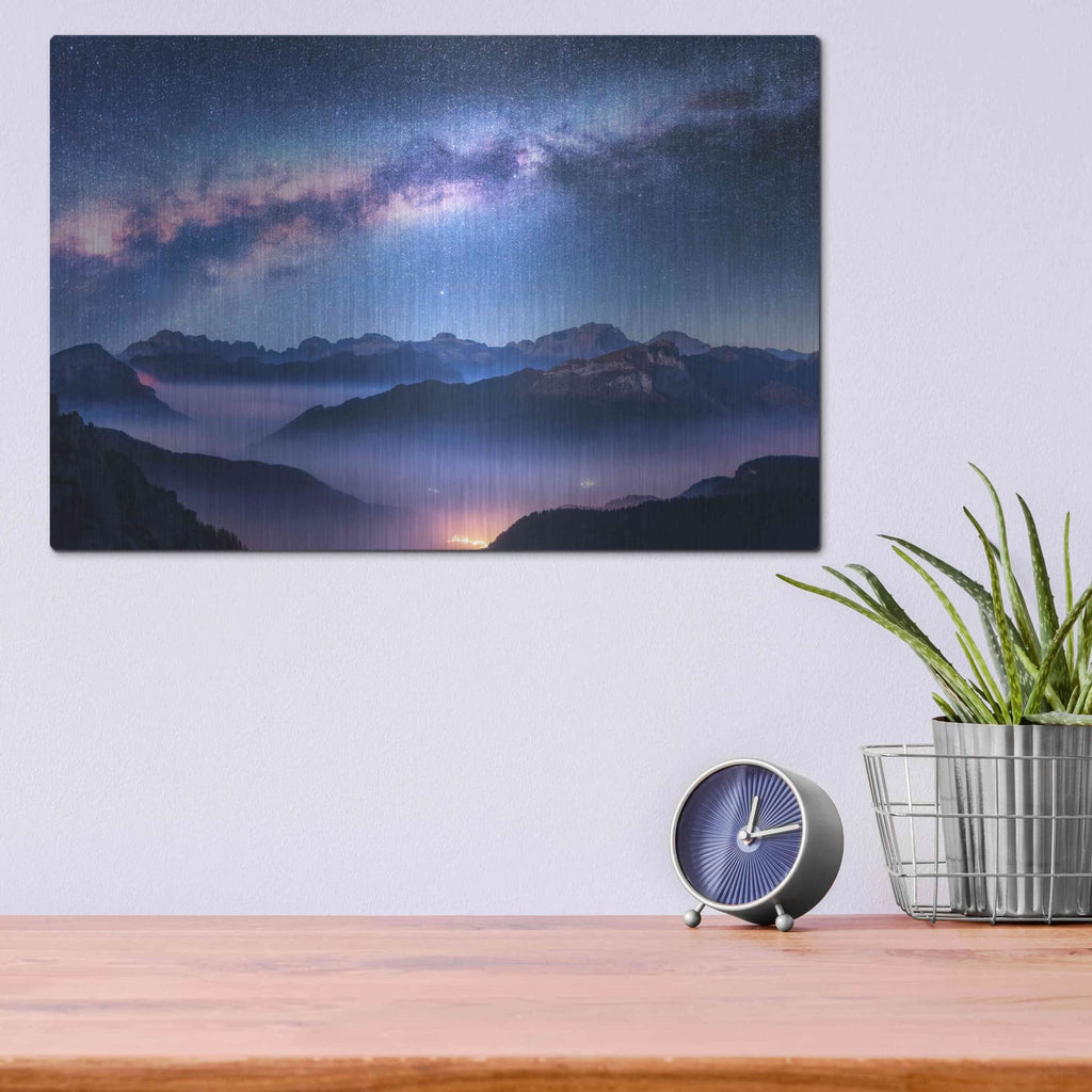 'Inside The Milky Way' by Luxe Metal Portfolio – Metal Wall Art, 16x12 room view
