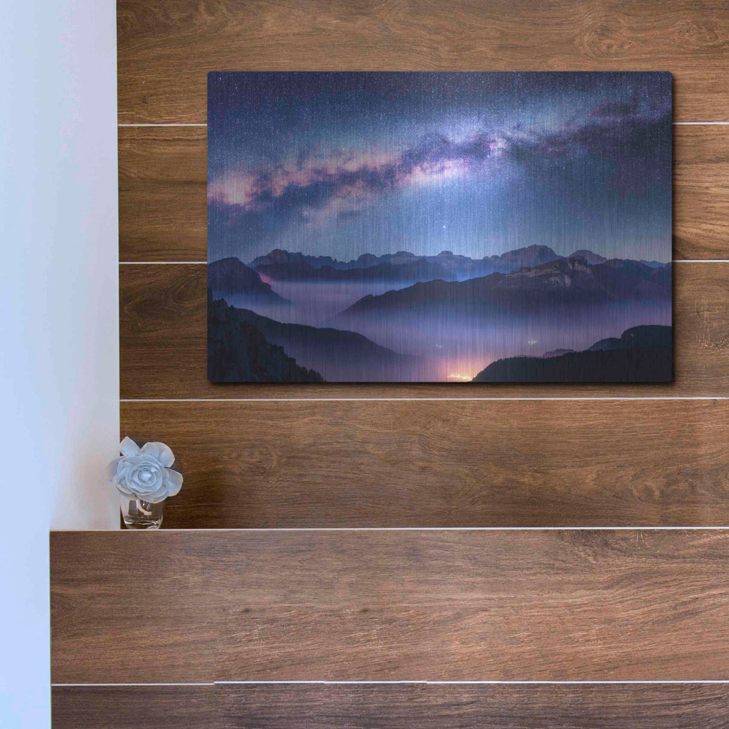 Luxe Metal Art 'Inside The Milky Way' by Luxe Portfolio, Metal Wall Art,16x12