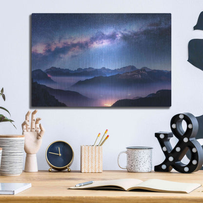 Luxe Metal Art 'Inside The Milky Way' by Luxe Portfolio, Metal Wall Art,16x12