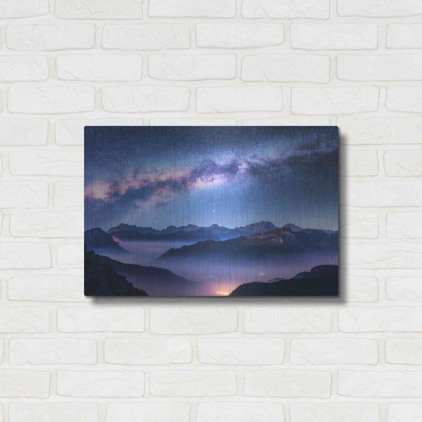 Luxe Metal Art 'Inside The Milky Way' by Luxe Portfolio, Metal Wall Art,24x16