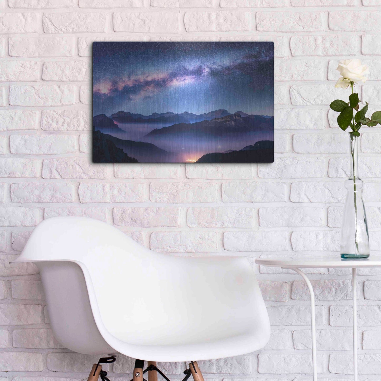 Luxe Metal Art 'Inside The Milky Way' by Luxe Portfolio, Metal Wall Art,24x16