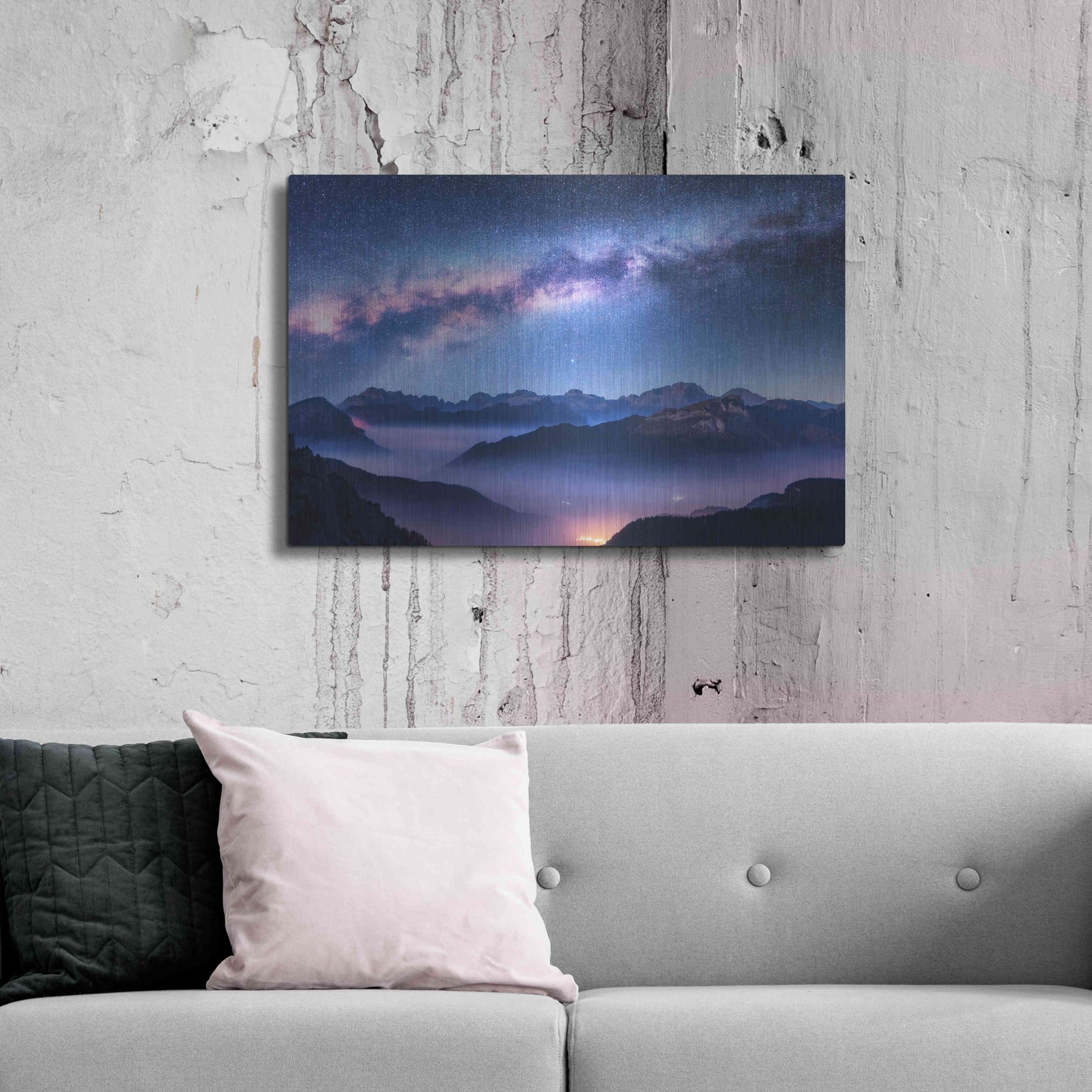 Luxe Metal Art 'Inside The Milky Way' by Luxe Portfolio, Metal Wall Art,36x24