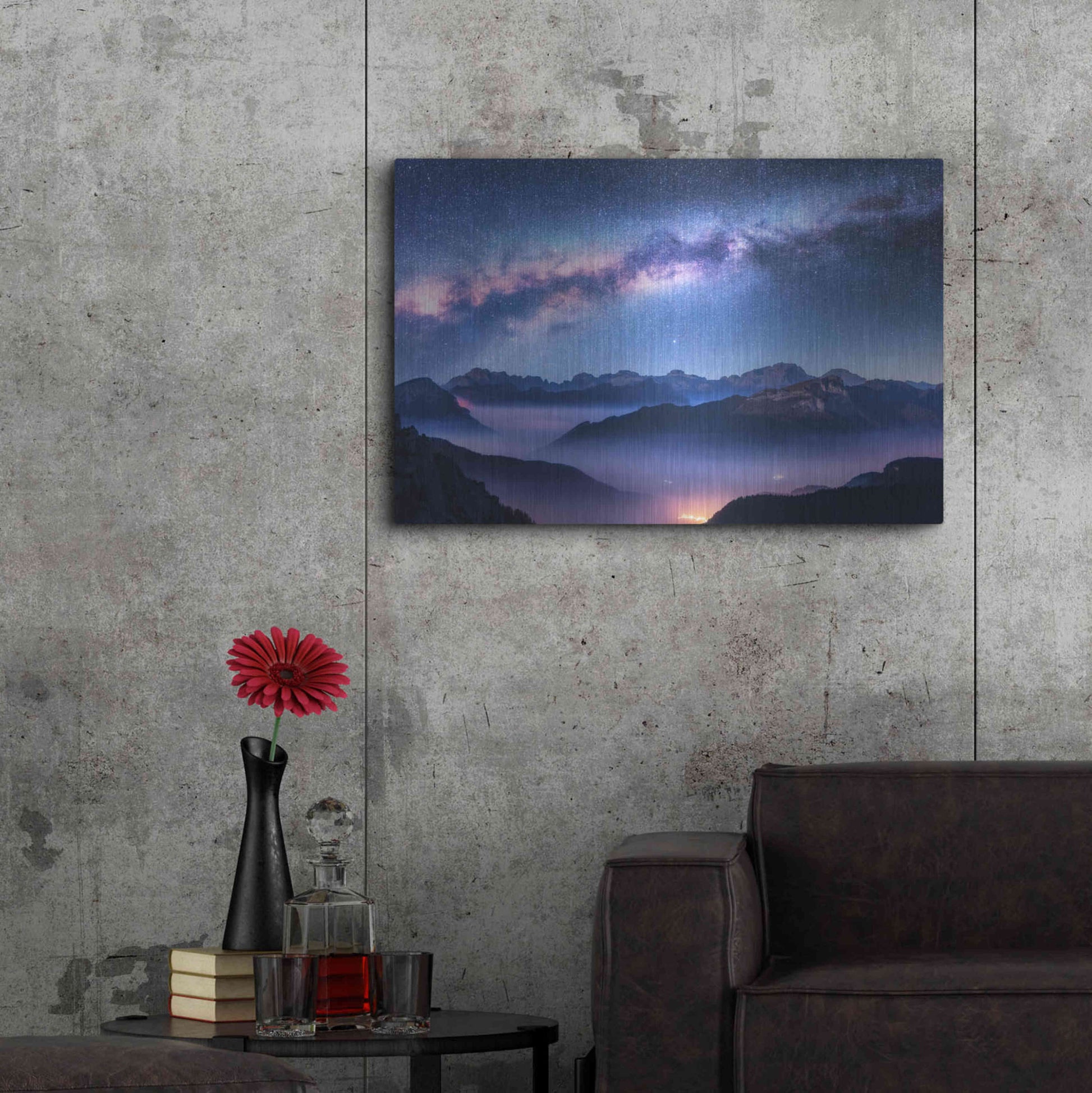 Luxe Metal Art 'Inside The Milky Way' by Luxe Portfolio, Metal Wall Art,36x24