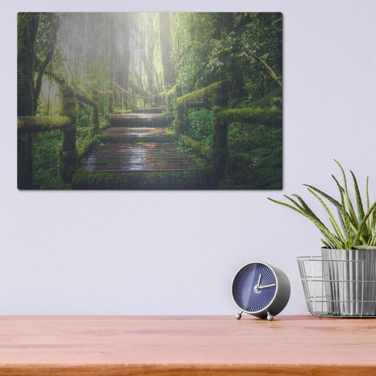 'Jungle' by Luxe Metal Portfolio – Metal Wall Art, 16x12 room view