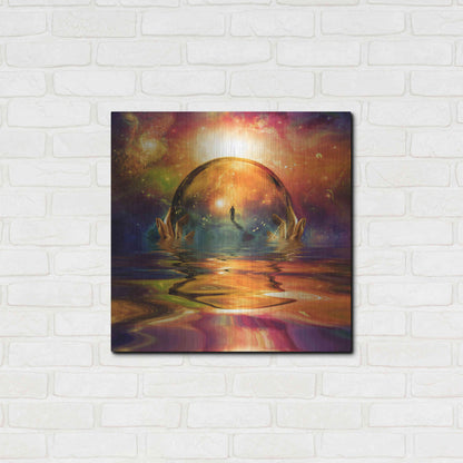 Luxe Metal Art 'Liquid Galaxy' by Luxe Portfolio, Metal Wall Art,24x24