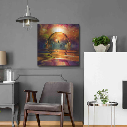 Luxe Metal Art 'Liquid Galaxy' by Luxe Portfolio, Metal Wall Art,24x24
