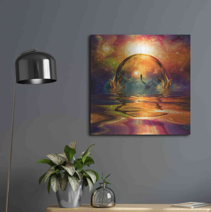 Luxe Metal Art 'Liquid Galaxy' by Luxe Portfolio, Metal Wall Art,24x24