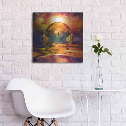 Luxe Metal Art 'Liquid Galaxy' by Luxe Portfolio, Metal Wall Art,24x24