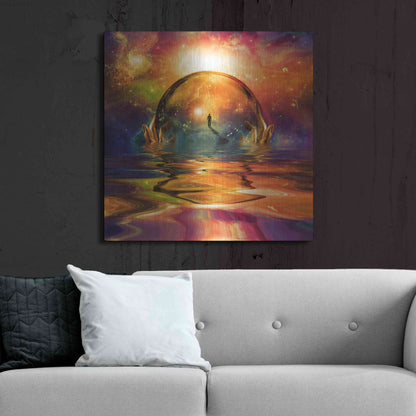 Luxe Metal Art 'Liquid Galaxy' by Luxe Portfolio, Metal Wall Art,36x36